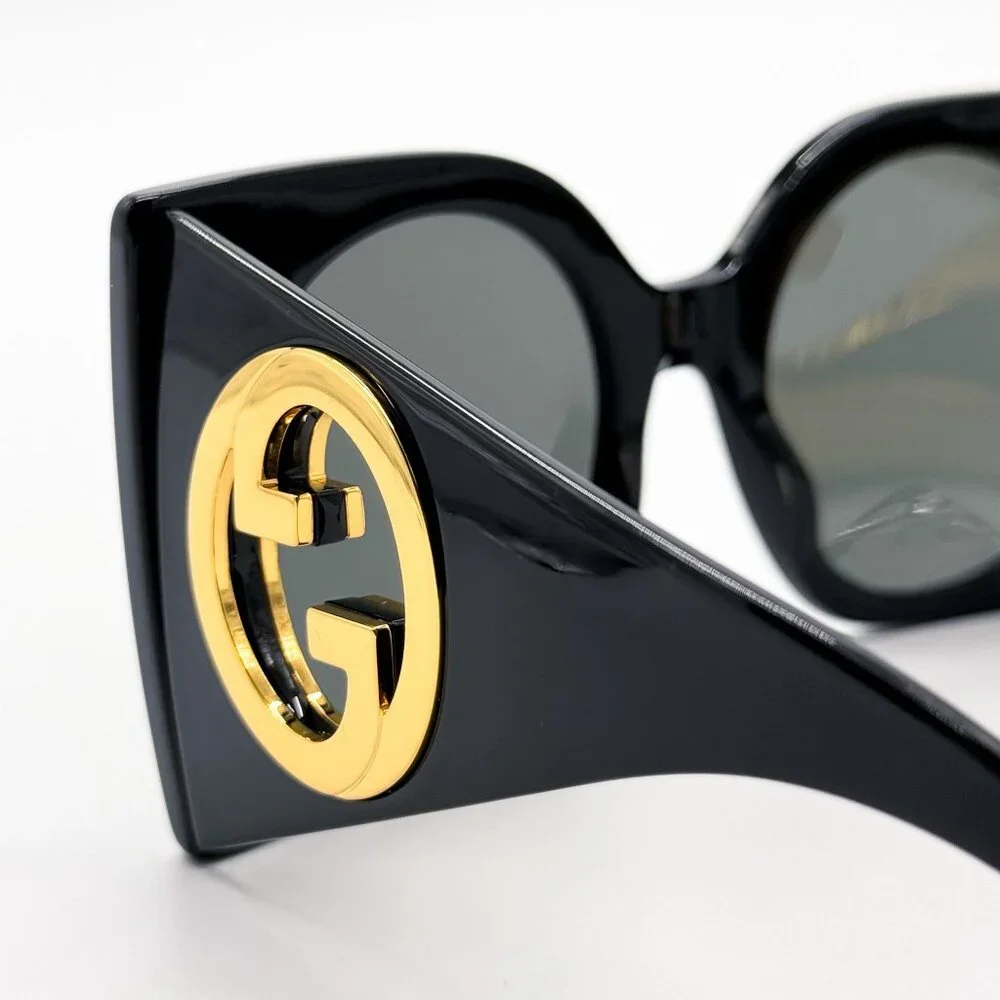 NEW GUCCI GG1254S 001 SUNGLASSES WOMEN BLACK EYEWEAR